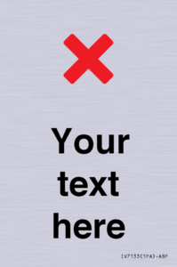 Custom plain background, red cross sign